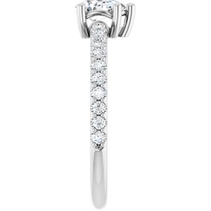 Continuum Sterling Silver 6x4 mm Pear Ring Mounting – image 7