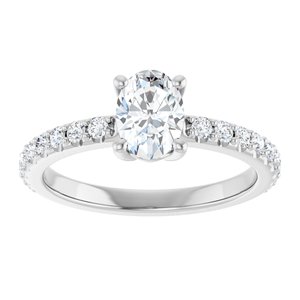 Continuum Sterling Silver 7x5 mm Oval Ring Mounting – image 5