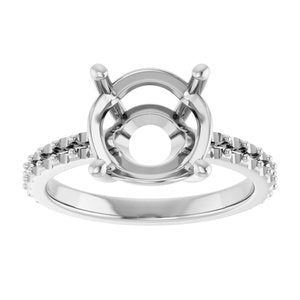 Continuum Sterling Silver 10 mm Round Ring Mounting – image 6