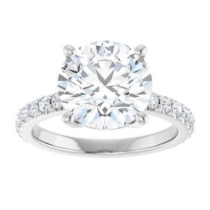 Sterling Silver 10 mm Round Ring Mounting – image 5