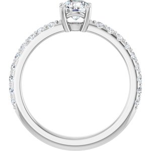 Sterling Silver 5.2 mm Round Ring Mounting – image 3