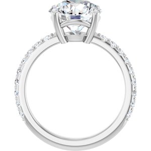 Platinum 9.4 mm Round Ring Mounting – image 3
