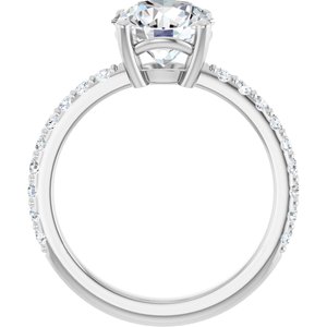 Platinum 8.2 mm Round Ring Mounting – image 3