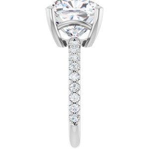 Continuum Sterling Silver 11 mm Cushion Ring Mounting – image 7