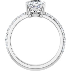 Continuum Sterling Silver 9x7 mm Oval Ring Mounting – image 3