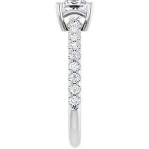 Continuum Sterling Silver 5 mm Square Ring Mounting – image 7