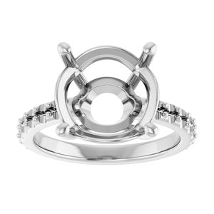 Continuum Sterling Silver 12 mm Round Ring Mounting – image 6