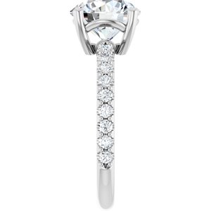 Sterling Silver 8.8 mm Round Ring Mounting – image 7