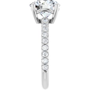 Sterling Silver 9 mm Round Ring Mounting – image 7
