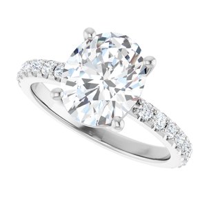 Sterling Silver 10x8 mm Oval Ring Mounting – image 8