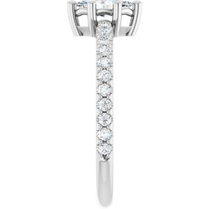 14K X1 White Gold 7x3.5 mm Marquise Ring Mounting – image 7