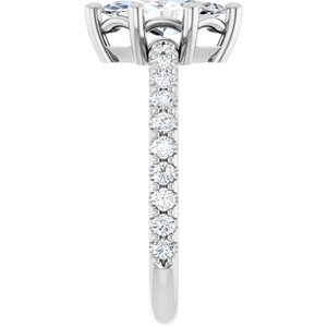 14K X1 White Gold 10x5 mm Marquise Ring Mounting – image 7