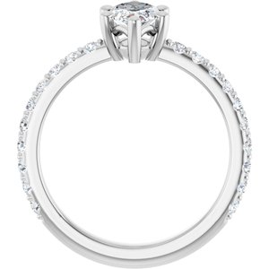 Continuum Sterling Silver 10x5 mm Marquise Ring Mounting – image 3