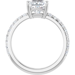 Platinum 6 mm Square Ring Mounting – image 3