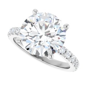 Continuum Sterling Silver 11 mm Round Ring Mounting – image 8
