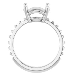 Continuum Sterling Silver 11 mm Round Ring Mounting – image 4