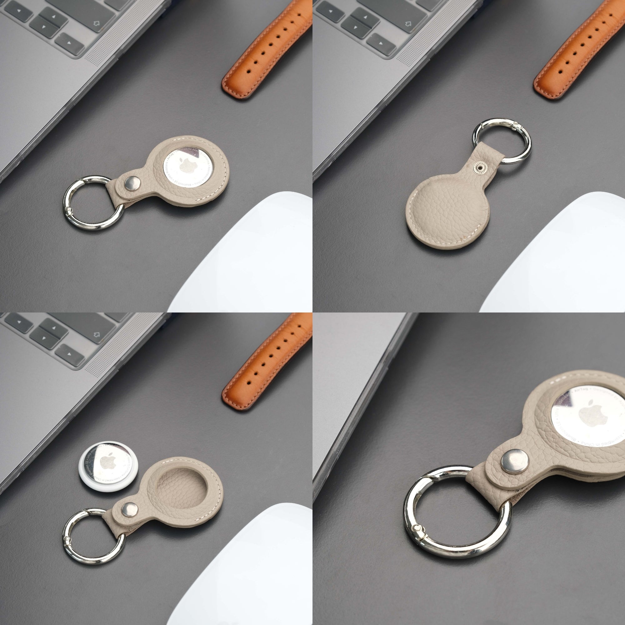 Saratoga Leather AirTag Holder