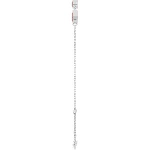 Platinum Natural Mozambique Garnet Bezel-Set 3-Stone 7 1/2" Bracelet – image 3