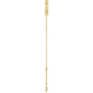 14K Yellow Gold 5x3 mm Emerald 3-Stone Bezel-Set 7 1/2" Bracelet Mounting – image 6