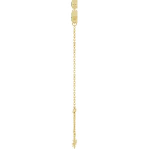 14K Yellow Gold Natural Peridot Bezel-Set 3-Stone 7 1/2" Bracelet – image 3