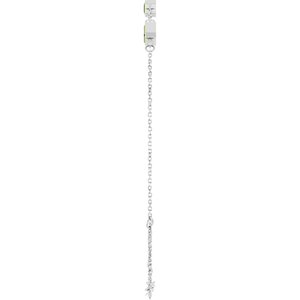 Sterling Silver Natural Peridot Bezel-Set 3-Stone 7 1/2" Bracelet – image 3