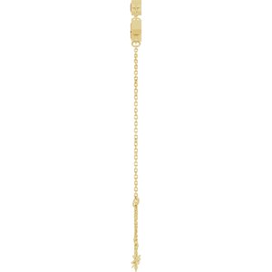14K Yellow Gold Natural Citrine Bezel-Set 3-Stone 7 1/2" Bracelet – image 3
