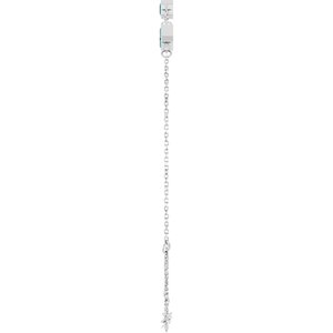 Platinum Lab-Grown Alexandrite Bezel-Set 3-Stone 7 1/2" Bracelet – image 3