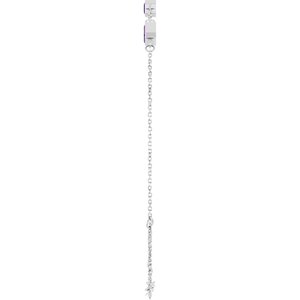 Platinum Natural Amethyst Bezel-Set 3-Stone 7 1/2" Bracelet – image 3