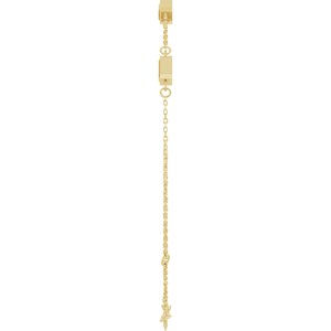 14K Yellow Gold Natural Citrine Bezel-Set 3-Stone 7 1/2" Bracelet – image 3
