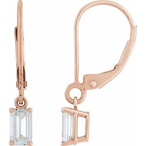 14K Rose Gold 2 CTW Natural Diamond Dangle Earrings
