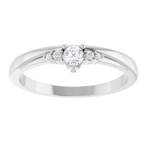 Sterling Silver 3 mm Round Ring Mounting – image 5