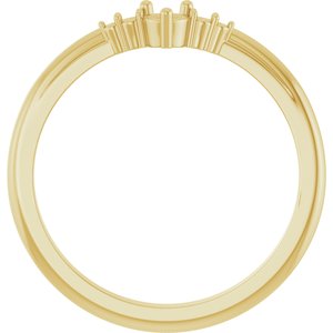 14K Yellow Gold 3 mm Round Ring Mounting – image 4
