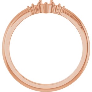 14K Rose Gold 3 mm Round Ring Mounting – image 4