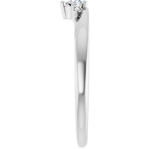 14K White Gold 3 mm Round Ring Mounting – image 7