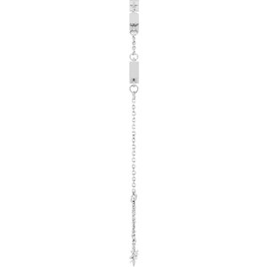 Sterling Silver 4x2 mm Straight Baguette 5-Stone Bezel-Set 6 1/2-7 1/2" Bracelet Mounting – image 6