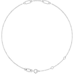 Sterling Silver 4x2 mm Straight Baguette 2-Stone Bezel-Set 6 1/2-7 1/2" Bracelet Mounting – image 2