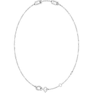 Platinum 4x2 mm Straight Baguette 2-Stone Bezel-Set 6 1/2-7 1/2" Bracelet Mounting – image 4