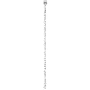 Platinum 4x2 mm Straight Baguette 2-Stone Bezel-Set 6 1/2-7 1/2" Bracelet Mounting – image 6