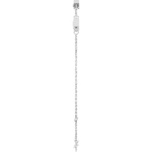 Platinum 4x2 mm Straight Baguette 4-Stone Bezel-Set 6 1/2-7 1/2" Bracelet Mounting – image 5