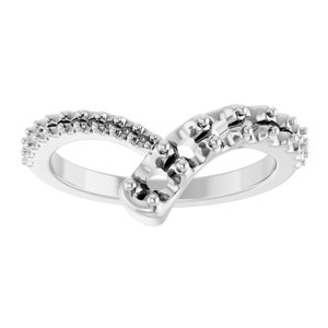 Sterling Silver 3.2 mm Round Graduated Bypass Ring Mounting – image 6