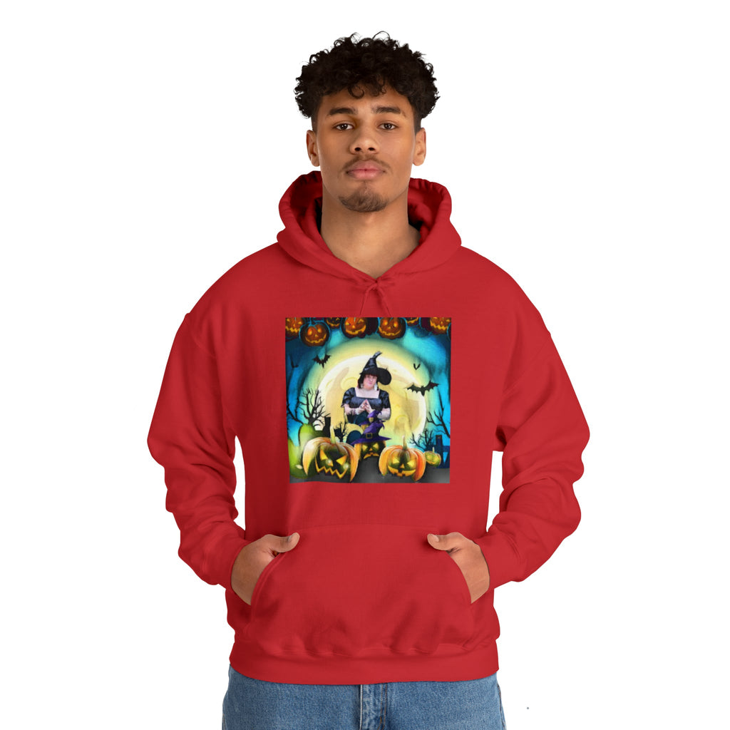 Scary Witch Unisex Heavy Blend™ Hooded Sweatshirt up to 5XL