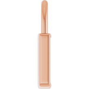 14K Rose Gold Engravable Lightweight Lock Pendant – image 3