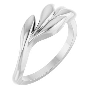 Sterling Silver Olive Branch Ring