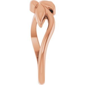 14K Rose Gold Olive Branch Ring – image 4