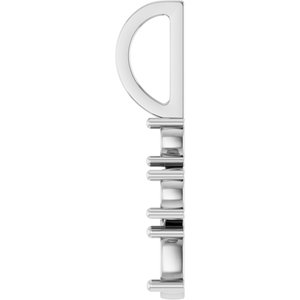 Sterling Silver 5x3 mm Oval Cross Charm/Pendant Mounting – image 6