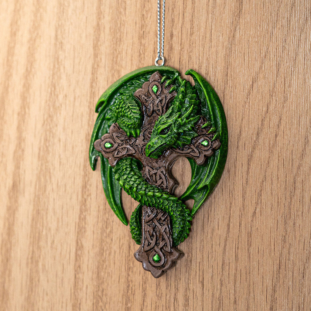 Woodland Guardian Dragon Ornament by Anne Stokes