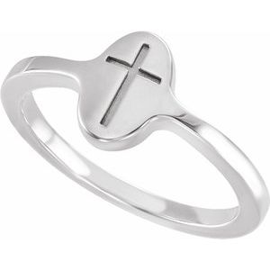 Cross Signet Ring