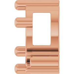 14K Rose Gold 7x5 mm Oval Slide Pendant Mounting – image 6