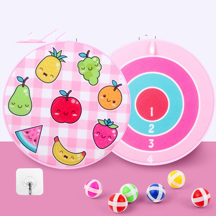 Children’s Sticky Ball Dart Board – Fun Cartoon-Themed Game Set