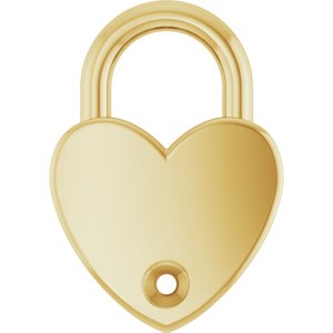 10K Yellow Gold .03 CT Diamond Heart Locket Charm/Pendant – image 2